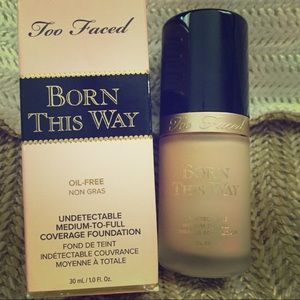 Too faced born this way shade vanilla foundation