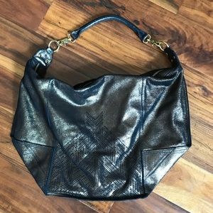 Cynthia Vincent Metallic Bronze Dunaway Bag