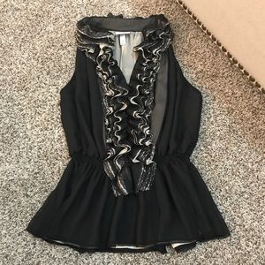 Neiman Marcus Robert Rodriguez Ruffle Top