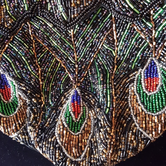 HOST PICK!!! Peacock beaded bag - Picture 3 of 6
