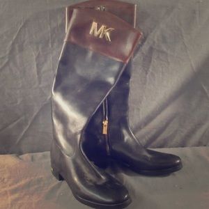 Michael Kors Black & Brown Riding boots