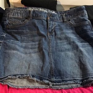 Blue jean skirt