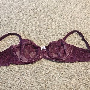 Victoria's Secret plum unlined Demi