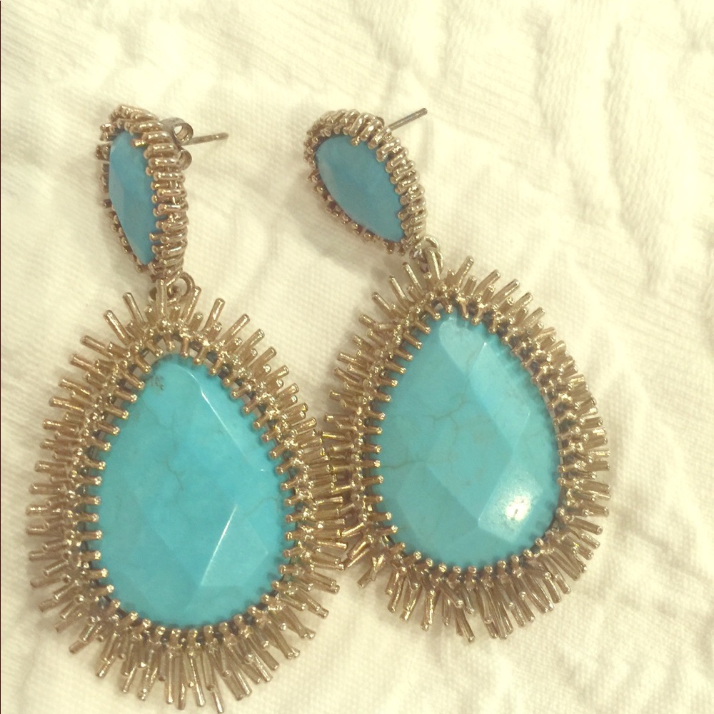 Kendra Scott vintage turquoise earrings