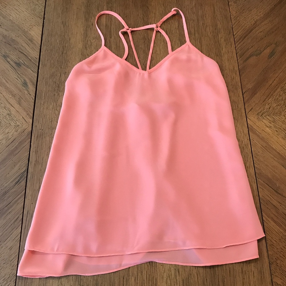Style Loft Women's Small Pink Spaghetti Strap Top