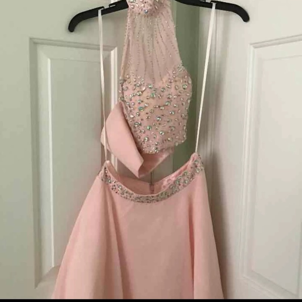 two piece homecoming dress