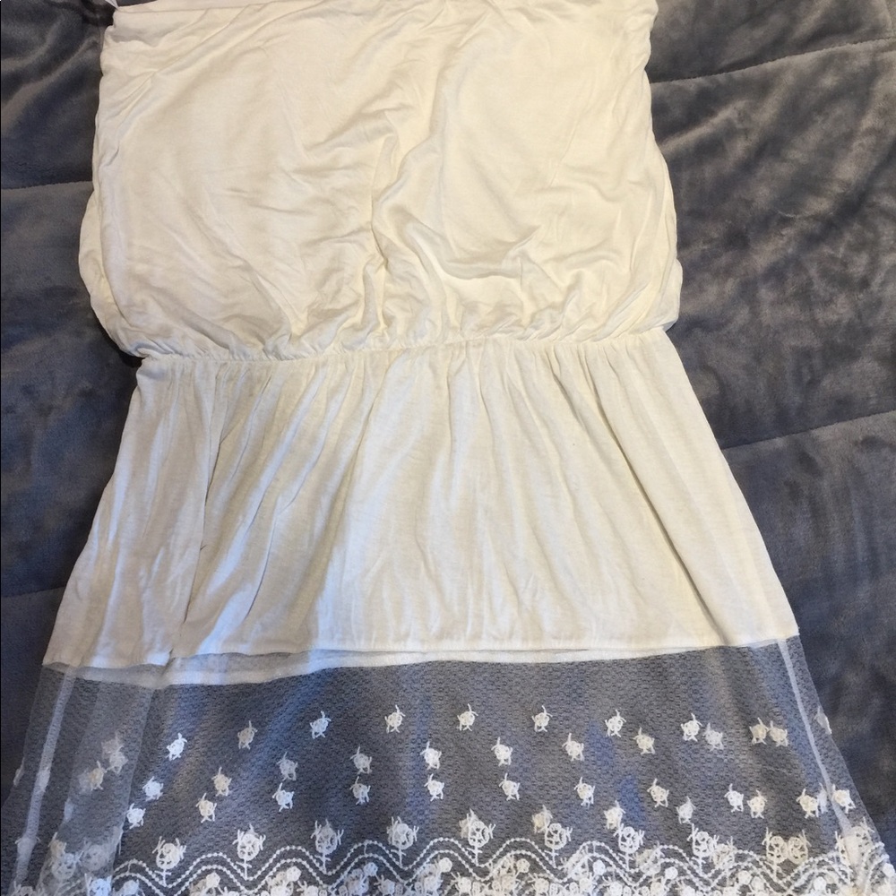 White beach cover up