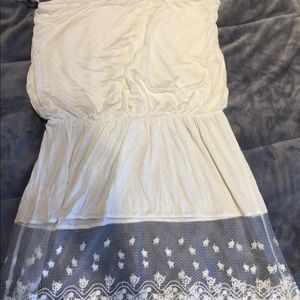 White beach cover up