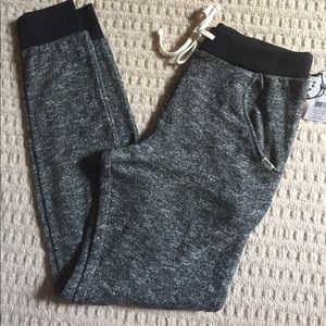 Black and gray trendy sweatpants