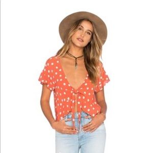 Tularosa Winnie blouse in Roselle