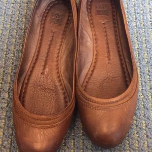Frye brown ballet flats