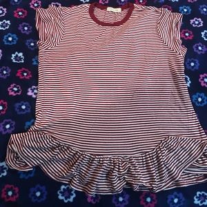 Striped peplum shirt!!! Super soft!!