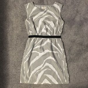 🚨FINAL WEEK🚨 Gray and white LOFT dress