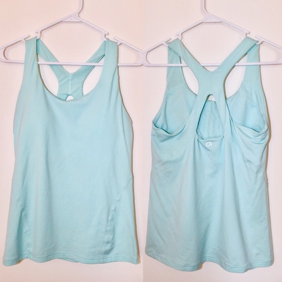 GAP Tops - Mint Gapfit Self Bra Athletic Top
