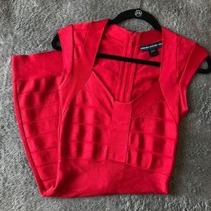 French Connection Spotlight Red Bandage Dress ♥️