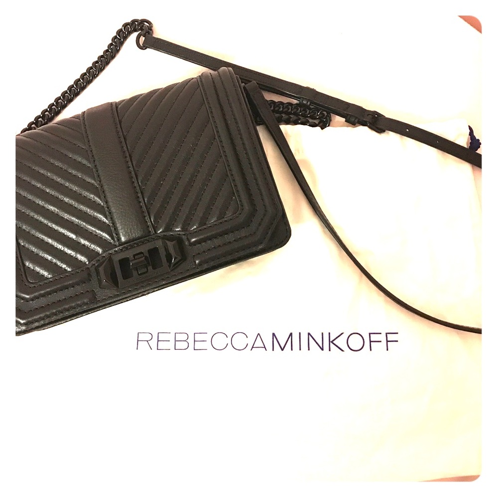 NEW Rebecca Minkoff quilted love crossbody