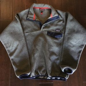 Men's Patagonia Synchilla snap-T pull over sweater