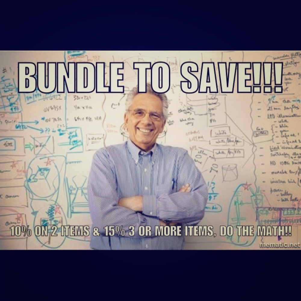 SAVE $ buy 2 items - save 10% OR 3+ Items save 15%