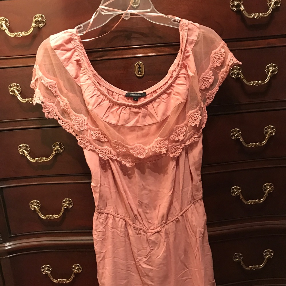 Blush Off-The-Shoulder Romper