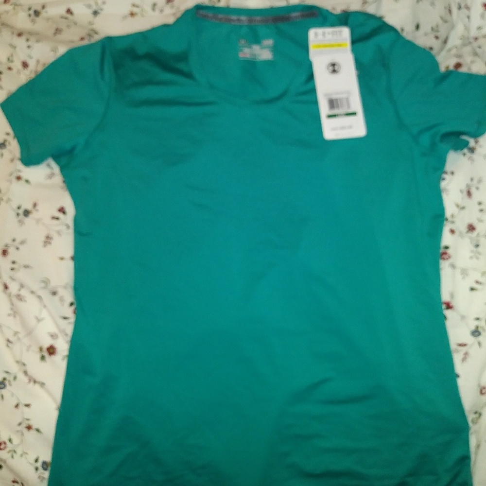 Teal under armor shirt