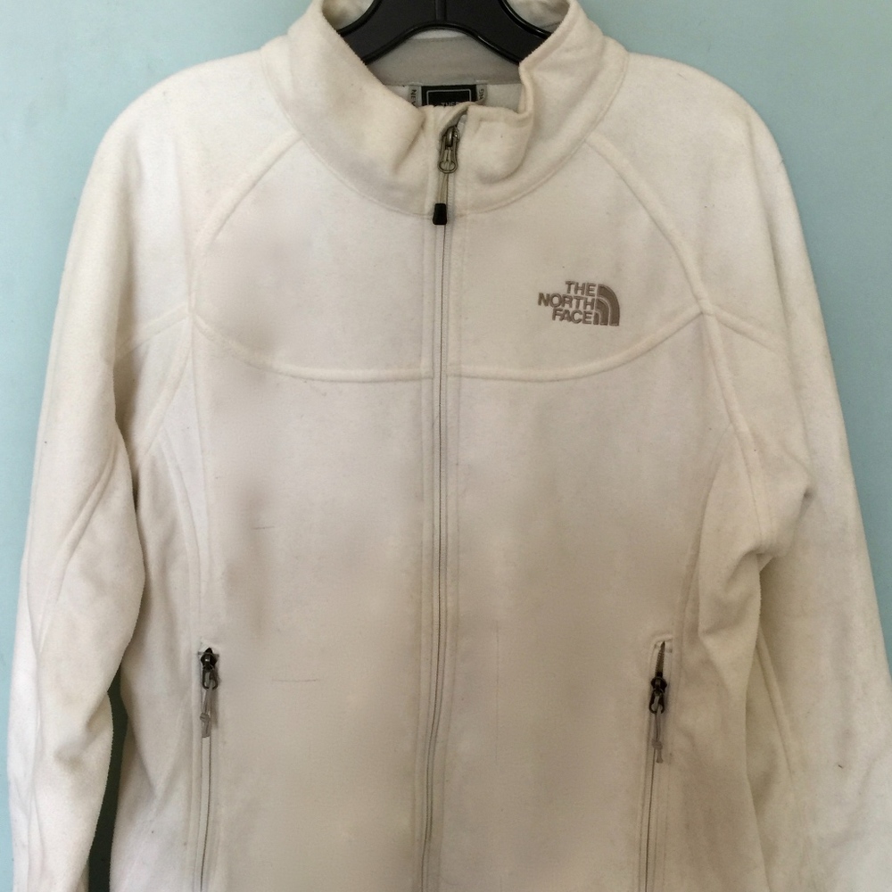White Fleece North Face
