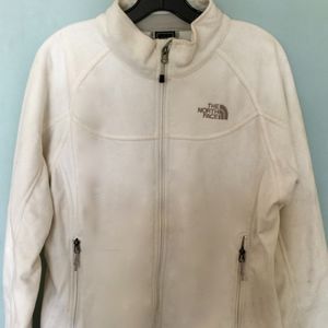 White Fleece North Face