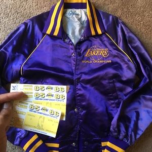 Vintage 1980s  L.A. Lakers World Champions Jacket