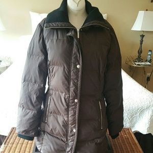 EUC Michael Kors Brown Puffer Down Blend Jacket