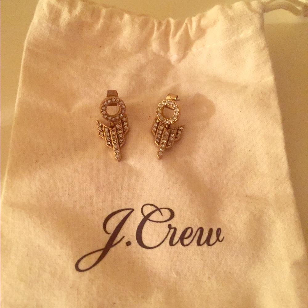 J. Crew Drop Earrings- Art Deco style