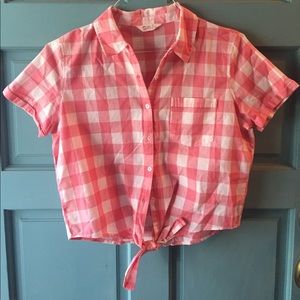 Plaid Cropped Top