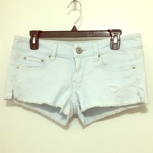 American Eagle Pale Denim Shorts