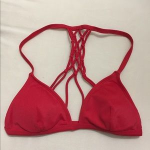 Red bikini top