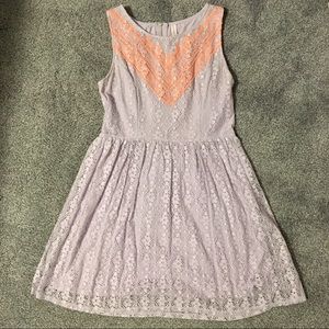 🚨FINAL WEEK🚨 Lavender/coral lace skater dress