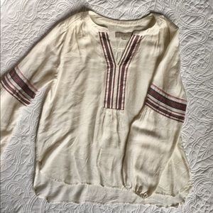 LOFT Tunic with Embroidered Detailing