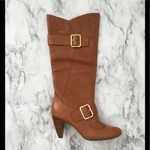 BCBG Heeled Leather Boots