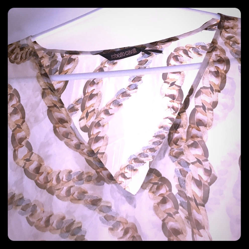 Roberto Cavalli silk top