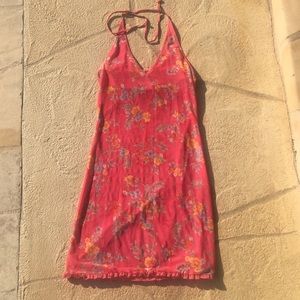 Floral halter dress
