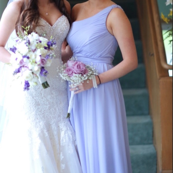 Mori Lee Bridesmaids Dress- lavender/lilac - Picture 4 of 6