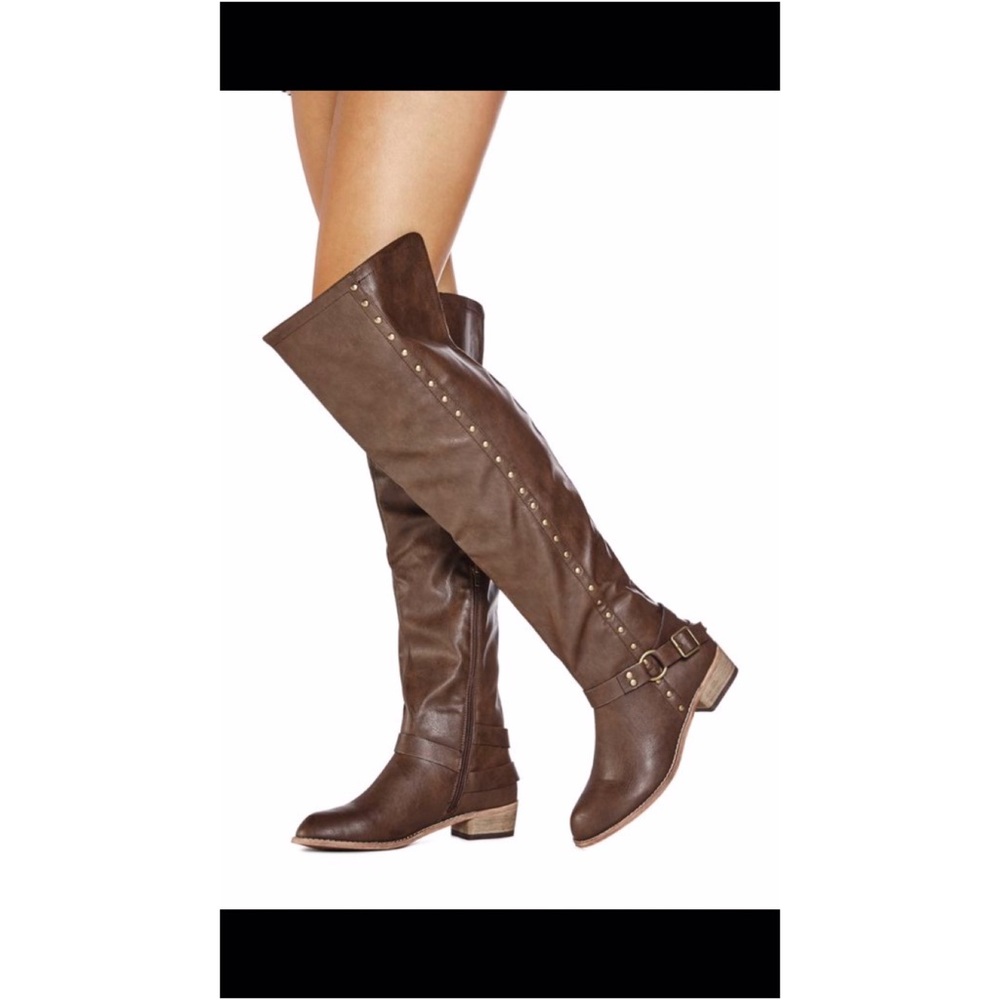 justfab faux leather boots