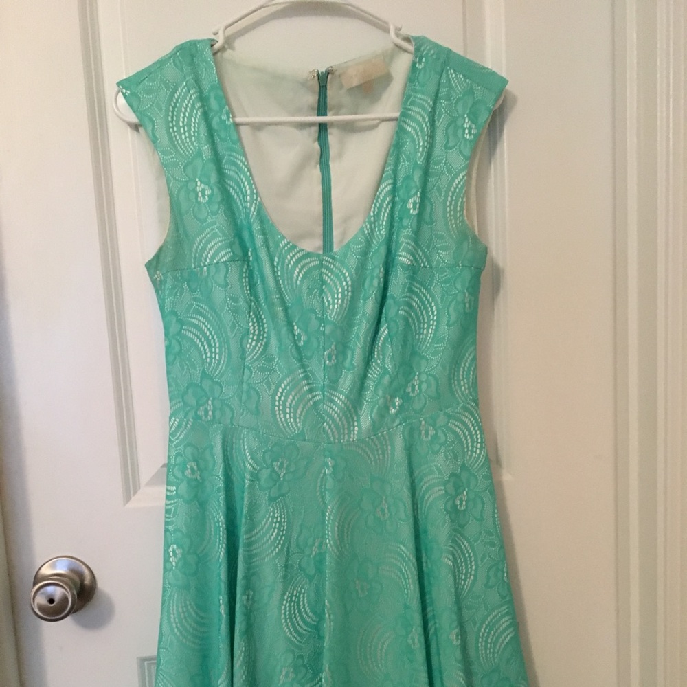 Mint Lace Skater Dress