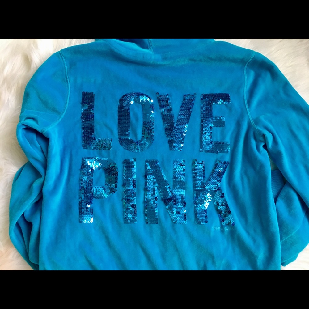 Victoria Secret Pink Bling Sequin zip up jacket