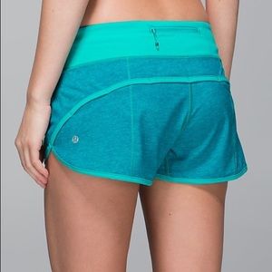 Lululemon Athletica Blue Tropics Speed Shorts!