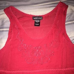 Red Wet Seal Top