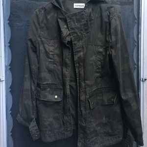 Hooded camouflage jacket