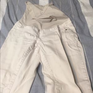 White pea in the pod maternity jeans