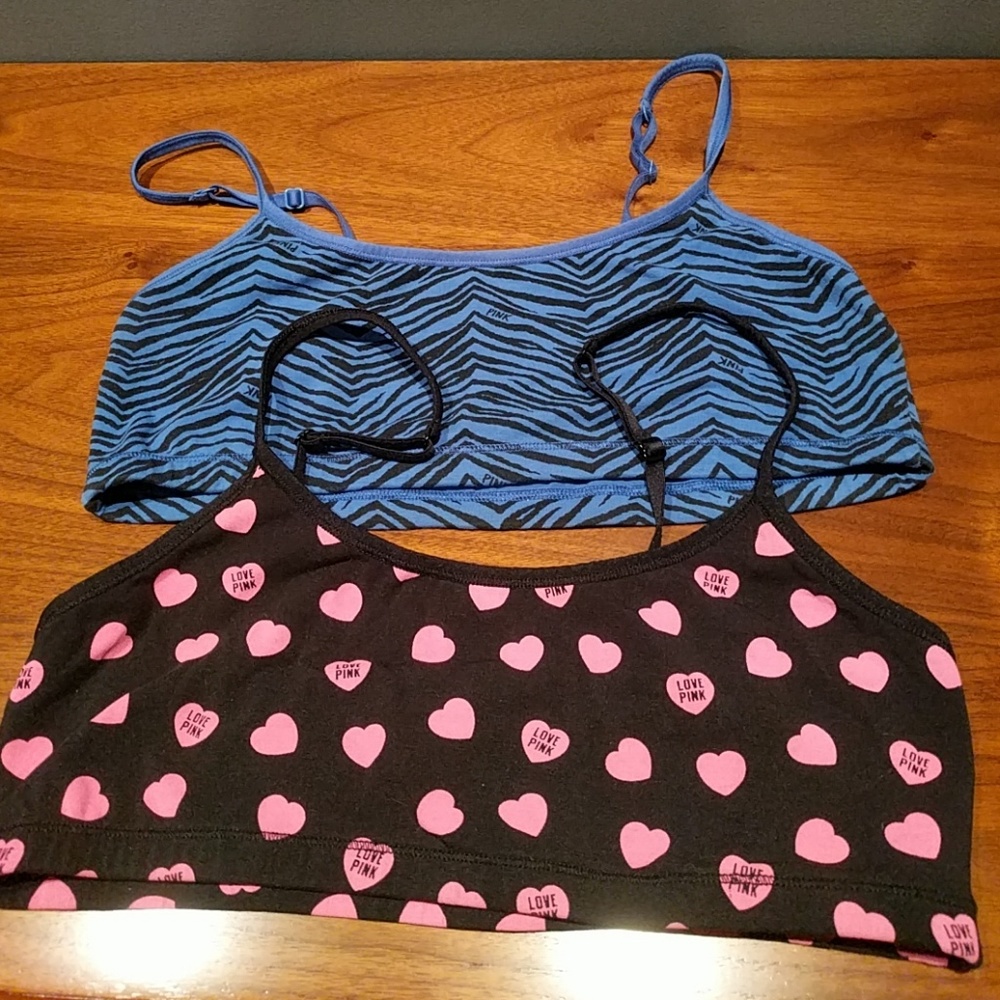 Pink Victoria's secret bra L, two bralette yoga