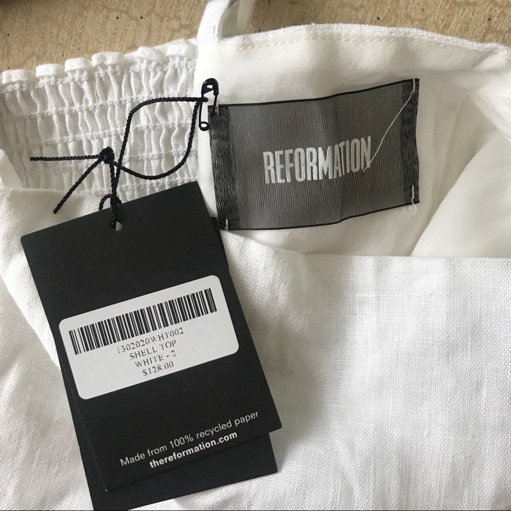 Reformation Shell Top NWT size 2 - Picture 6 of 6