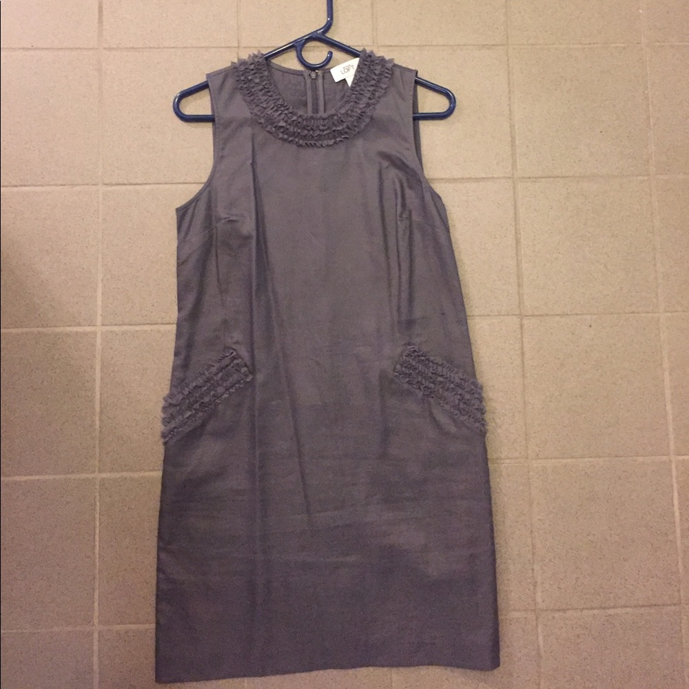 Ann Taylor Loft Ruffle Dress