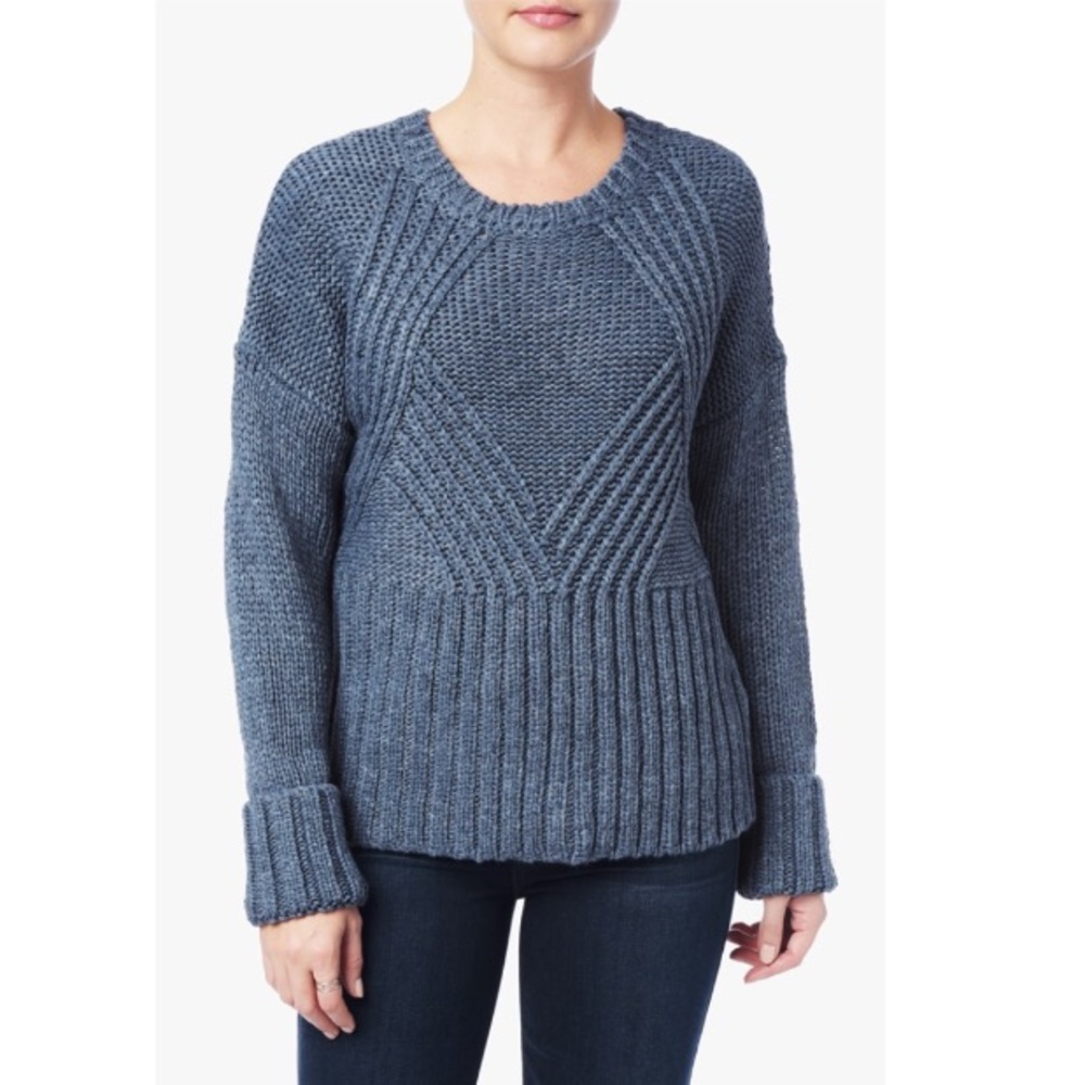 7 For All Mankind Boyfriend Sweater FlintBlue NWOT