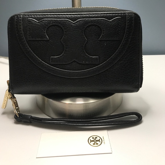 🚫SOLD🚫 TORY BURCH ALL T SMARTPHONE  BLACK WALLET - Picture 3 of 8